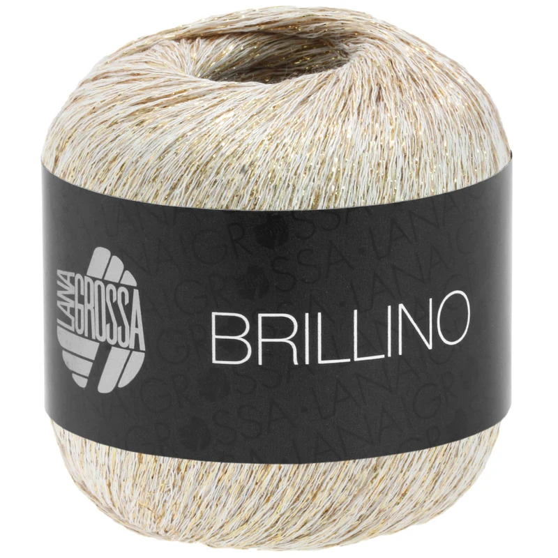 Lana Grossa Brillino 009 Wit/Goud