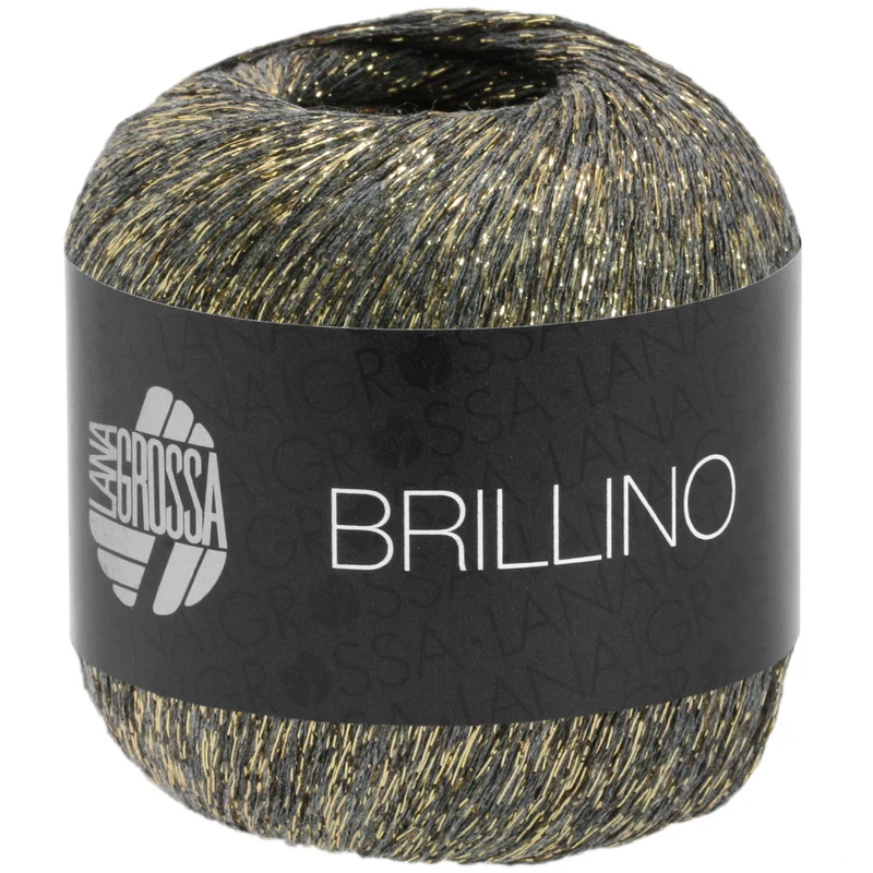 Lana Grossa Brillino 005 Grijs/Goud