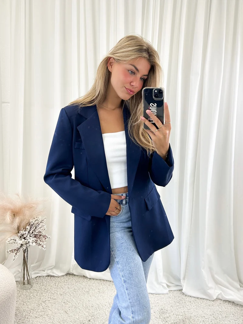 Blazer Kira marineblauw