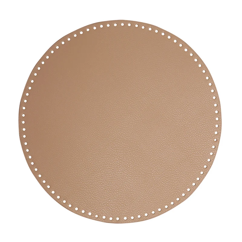 Go Handmade PU Leren Bodem Ø 35cm Apricot