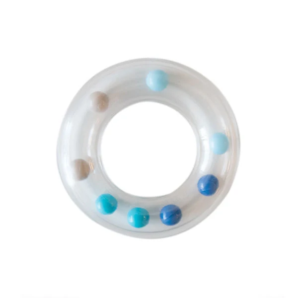 Go Handmade Rammelring Blauw 63mm