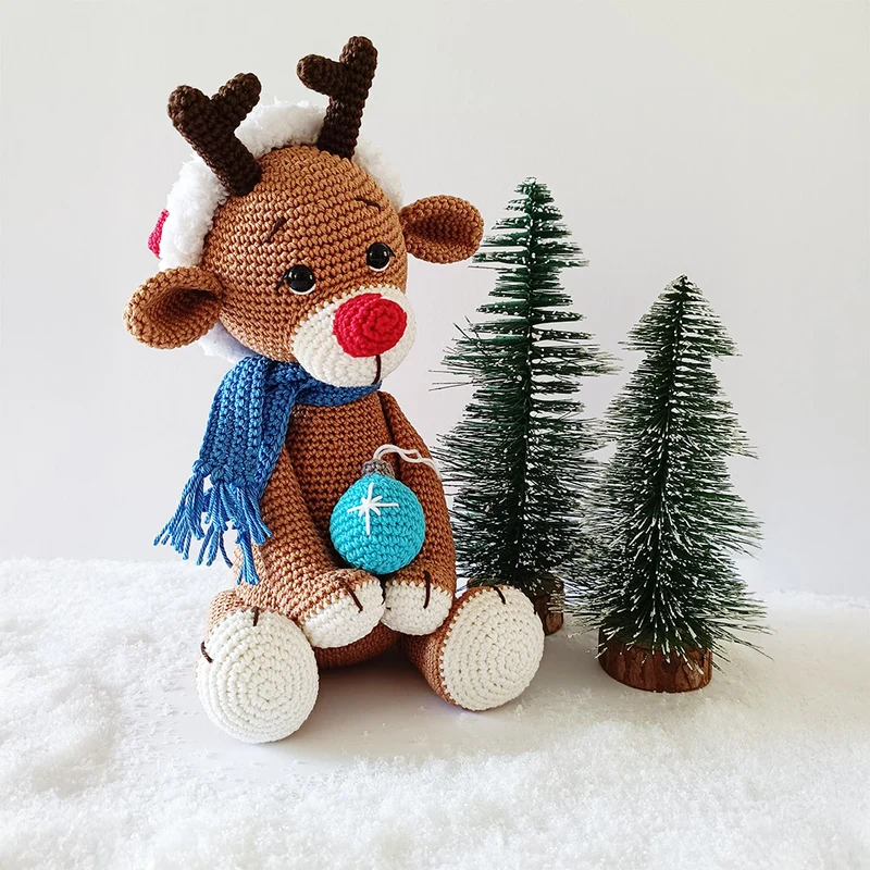 Kerstknuffel Robbie Must-have Haakpakket - Sandra Bekx