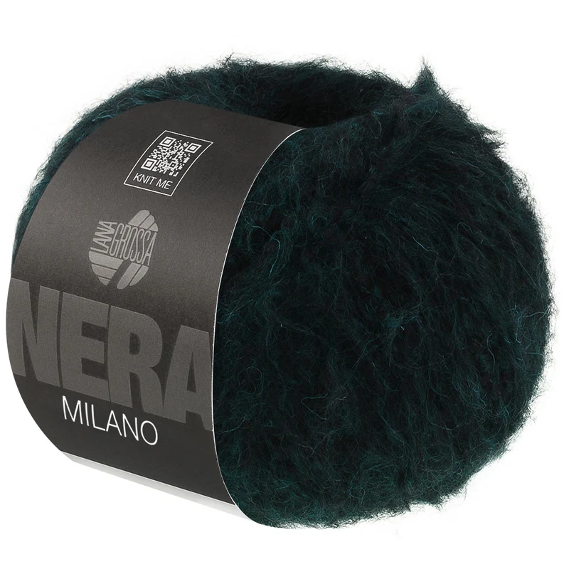 Lana Grossa Milano 008 Zwartgroen