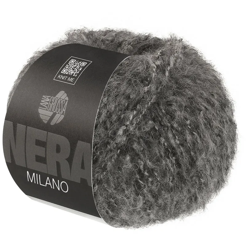 Lana Grossa Milano 002 Donkergrijs gemêleerd