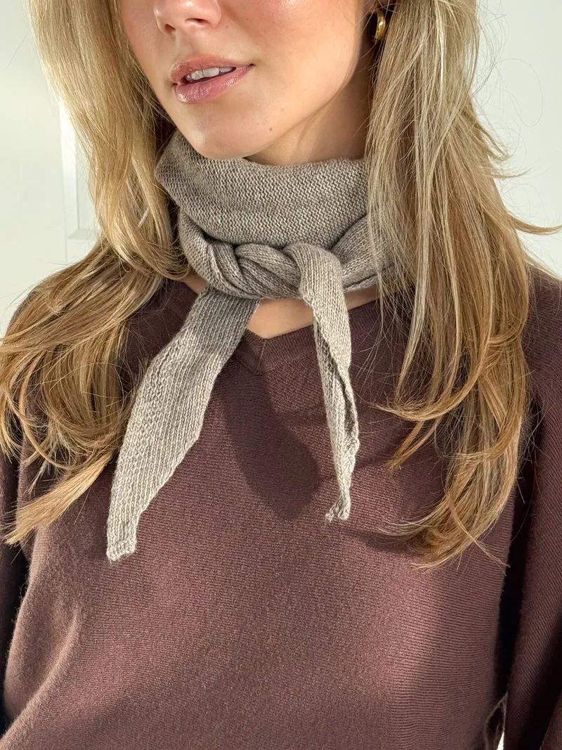 Sjaal Noëlle taupe