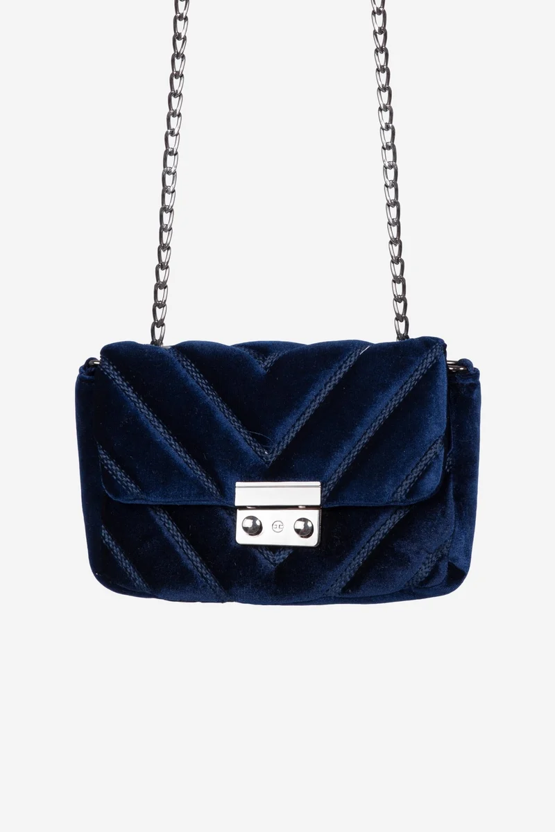 Velvet bag blue