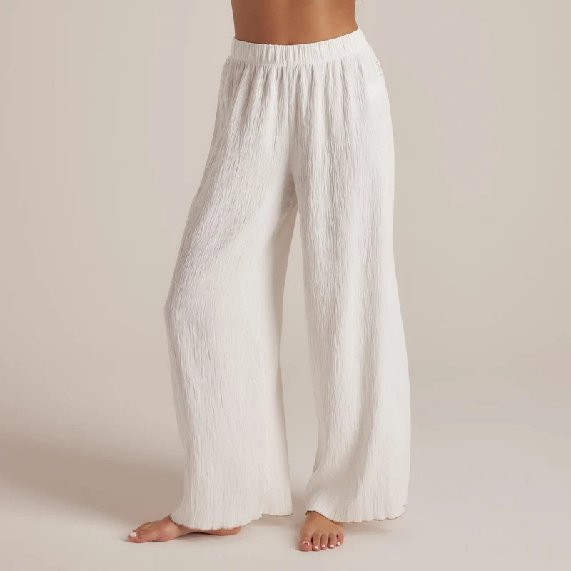 Crinkle Pyjamabroek - Wit