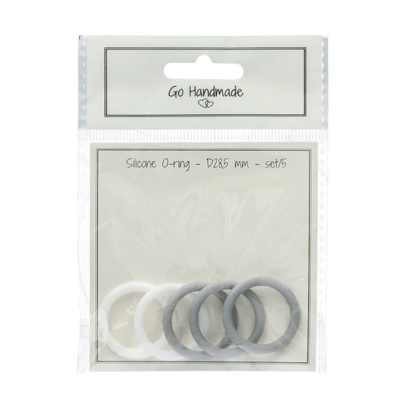 Go Handmade O-Bijtring White / Grey