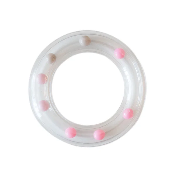 Go Handmade Rammelring Roze 80mm