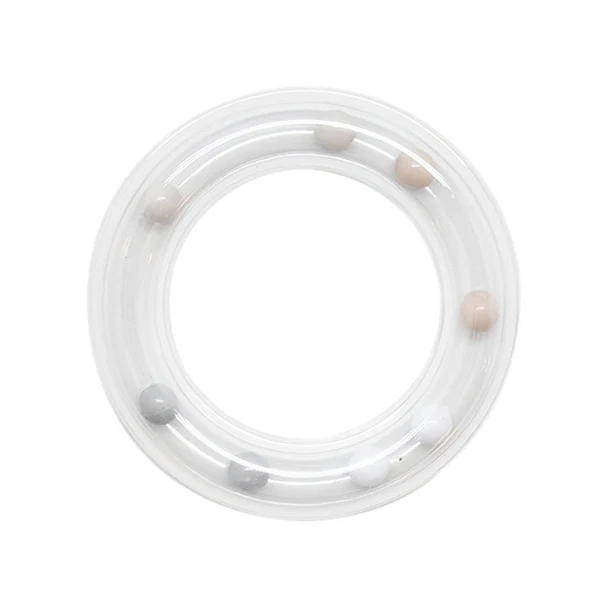 Go Handmade Rammelring Grijs 80mm