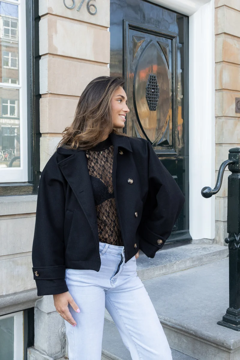 Coat Angel zwart