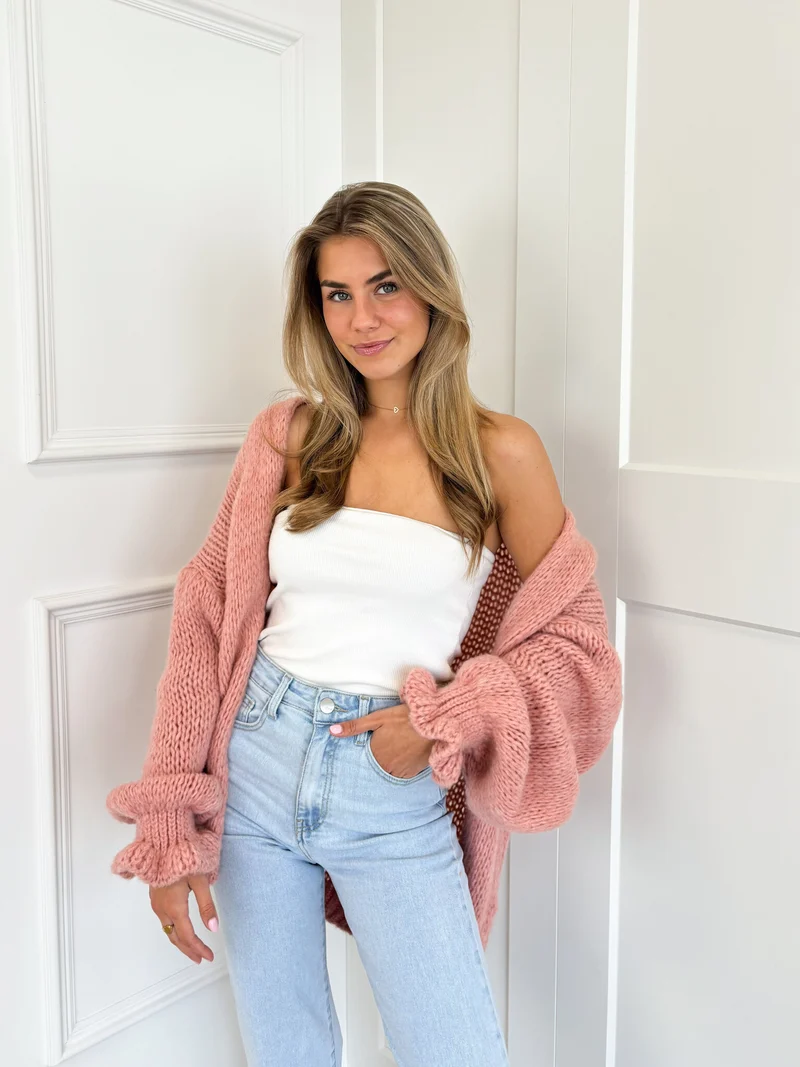 Vest Alix poederroze