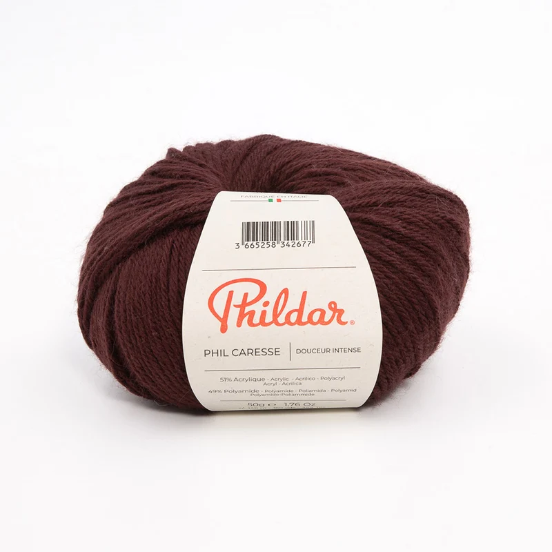 Phildar Phil Caresse 2345 Auburn Brown
