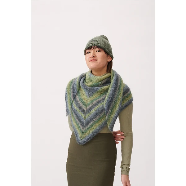 Breipatroon Essentials Super Kid Mohair Loves Silk Print Sjaal