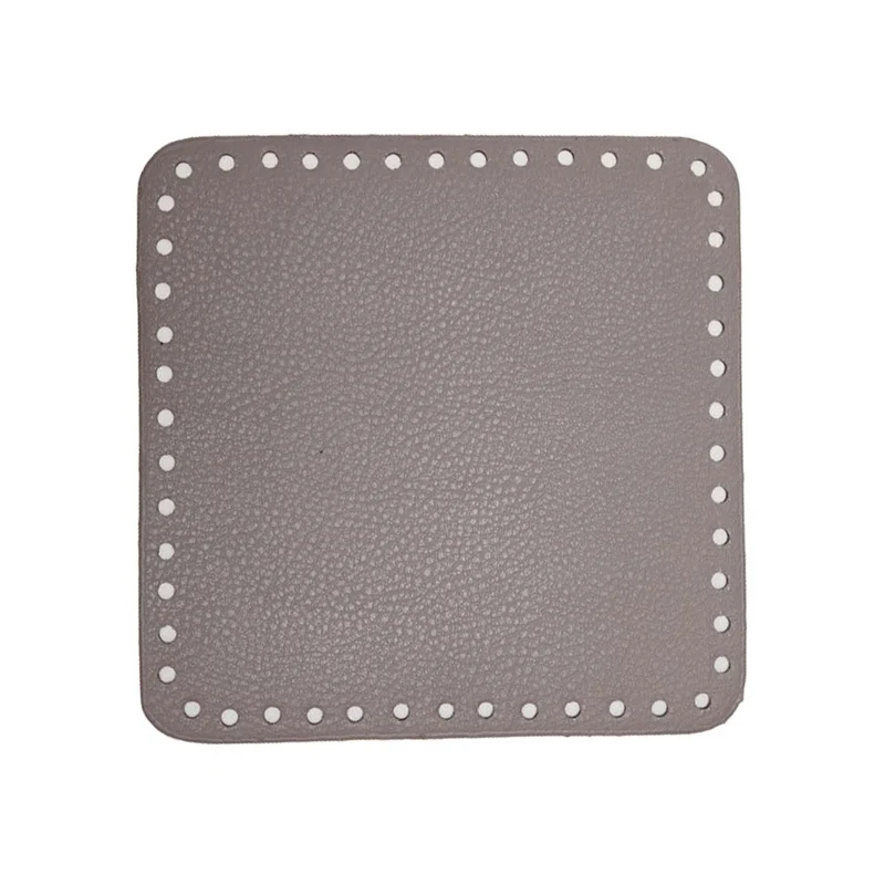 Go Handmade PU Leren Bodem 18x18cm Beige
