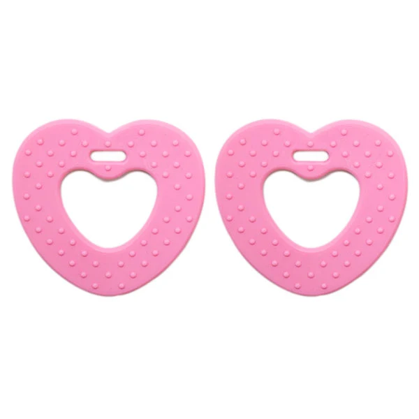 Go Handmade Hartjes Bijtringen 11 Babyroze