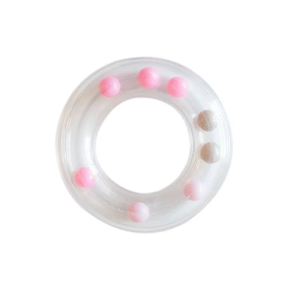 Go Handmade Rammelring Roze 63mm