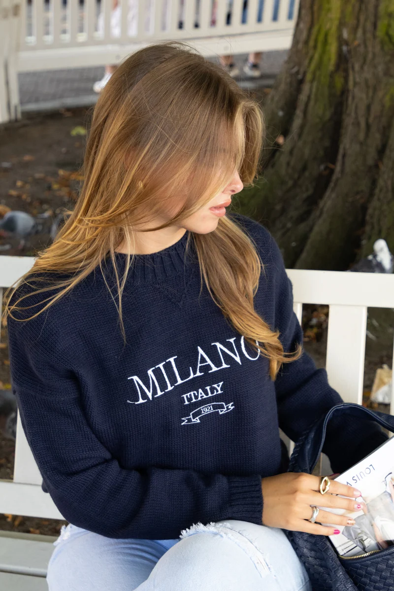 Trui Milano blauw