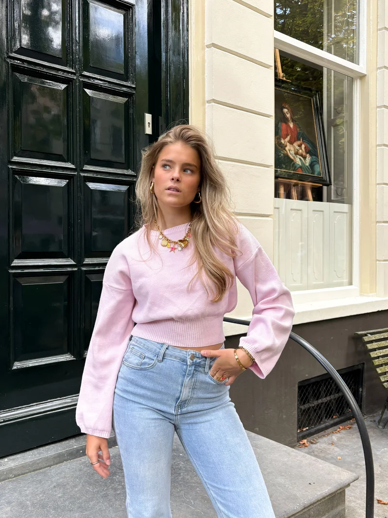 Trui June roze