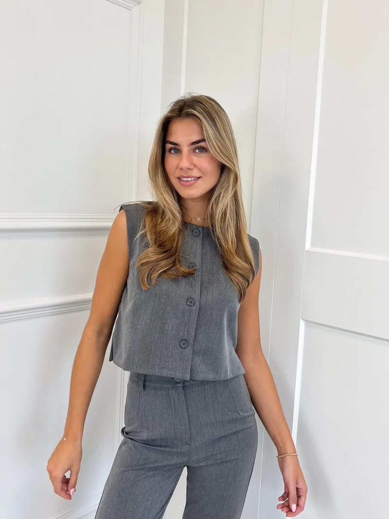 Gilet Alyssa grijs