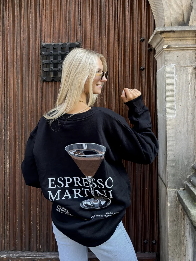 Sweater Espresso martini zwart
