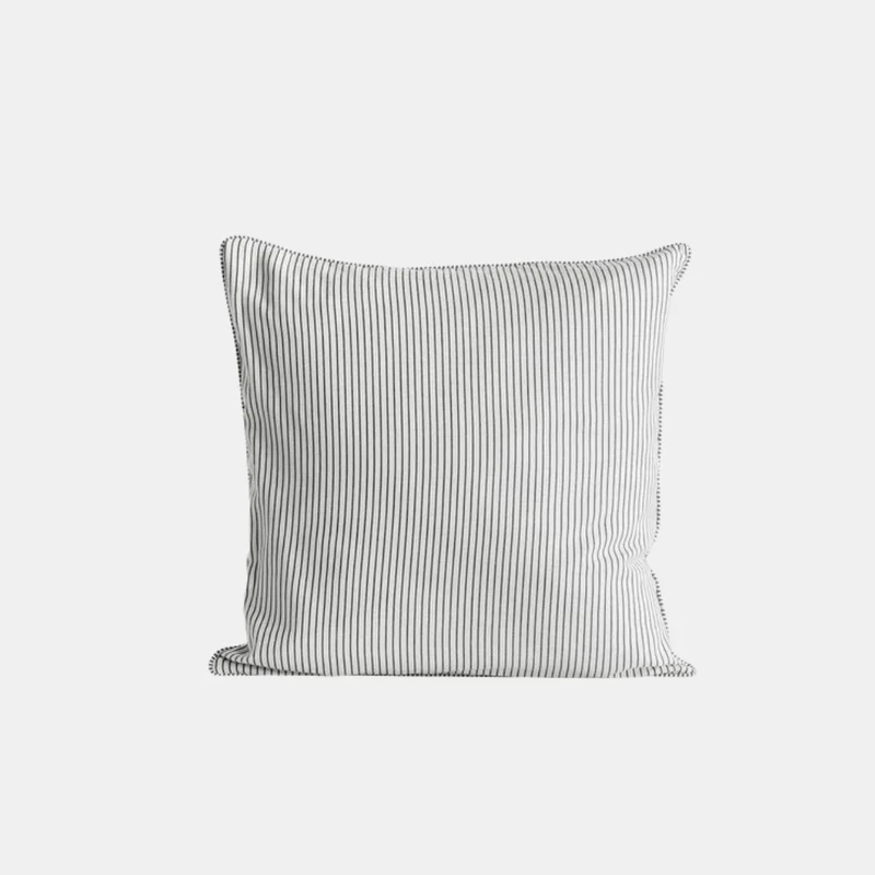 Kussenhoes Viva Piping Black L | 50x50cm