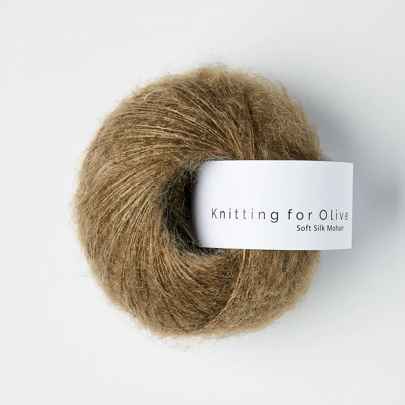 Knitting for Olive Soft Silk Mohair - Nut Brown