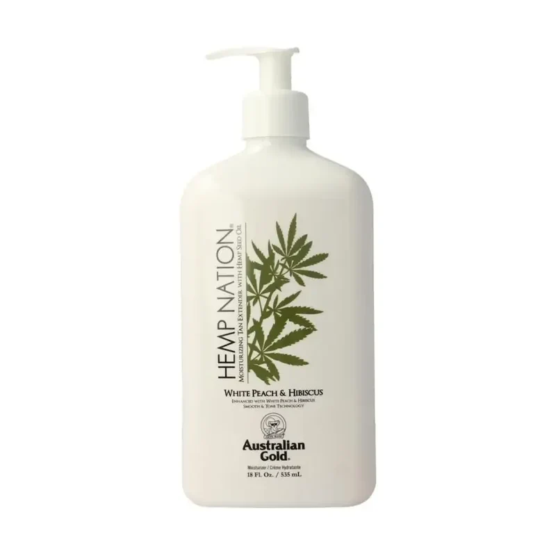 Australian Gold Hemp nation tan extender white peach hibiscus 535 ml