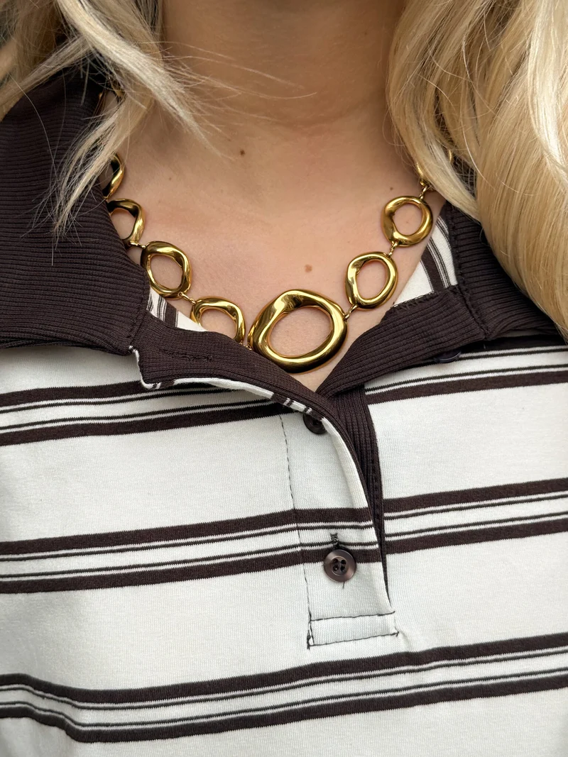 Orbit ketting goud