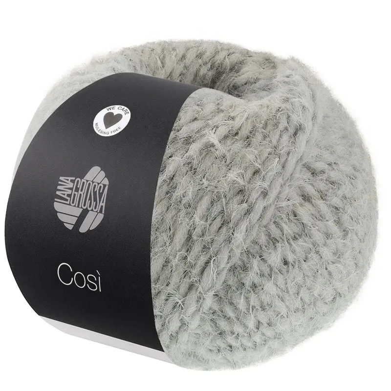 Lana Grossa Cosi 002 Lichtgrijs