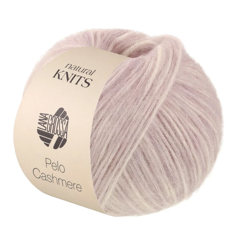 Lana Grossa Pelo Cashmere 007 Lila/Gebroken wit