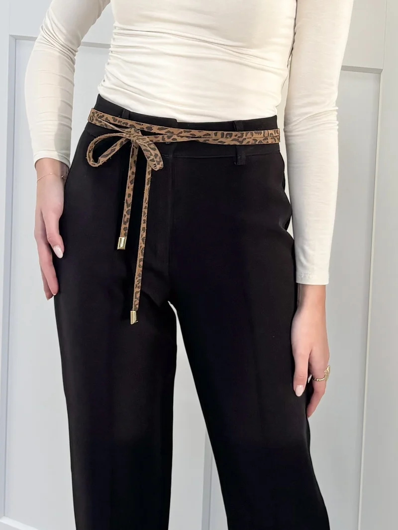Taille knoopriem leopard