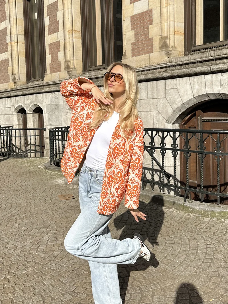 Jas Doortje oranje