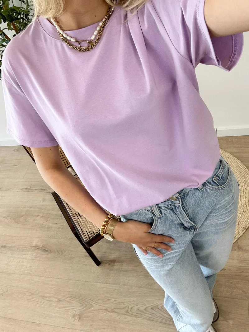 Oversized T-shirt lila