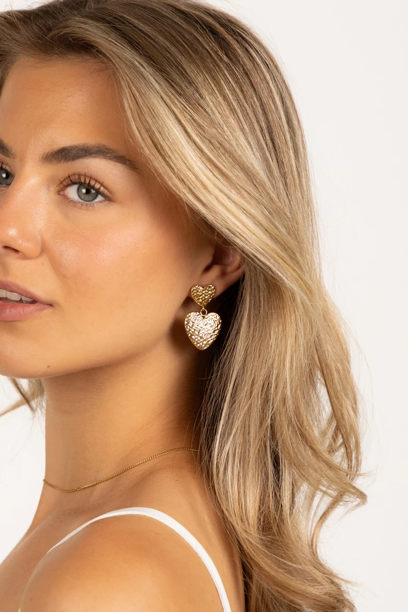 Oorbel Heartdrop goud