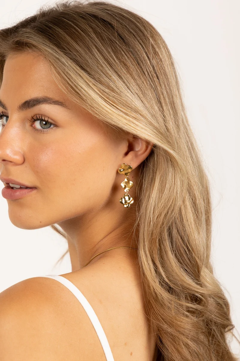 Oorbel Clover goud