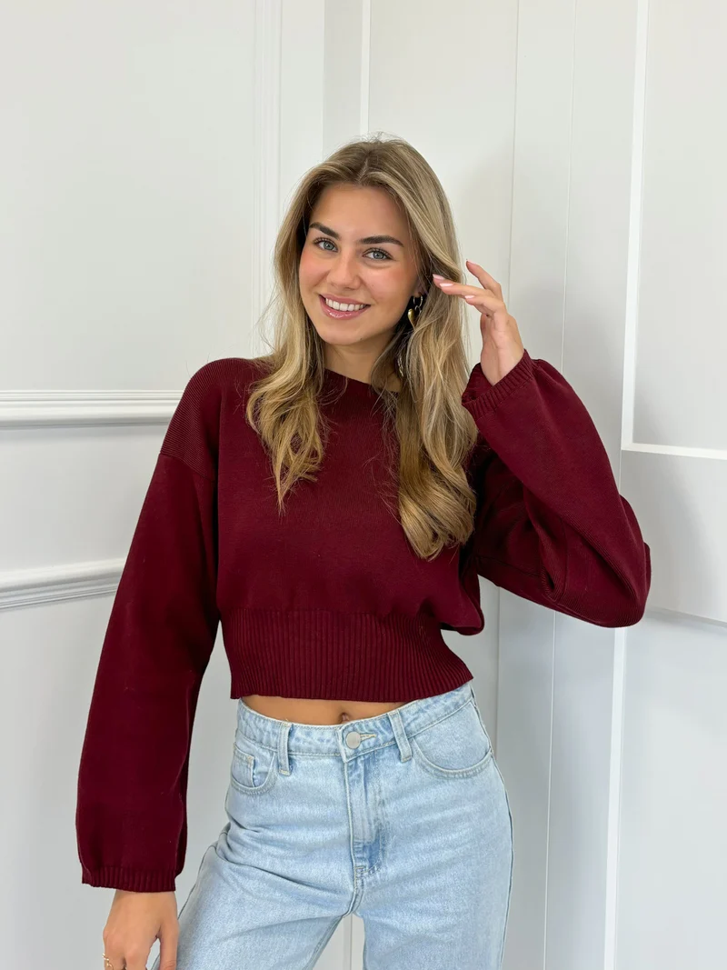 Trui June bordeaux