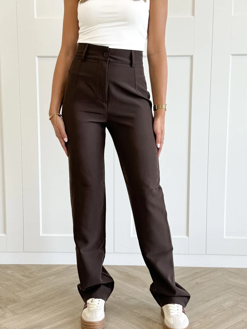 Pantalon Esther bruin
