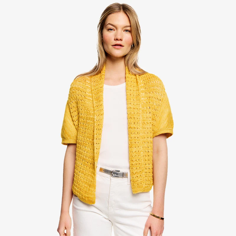 Lana Grossa Cosima vest Breipatroon (Digitaal)