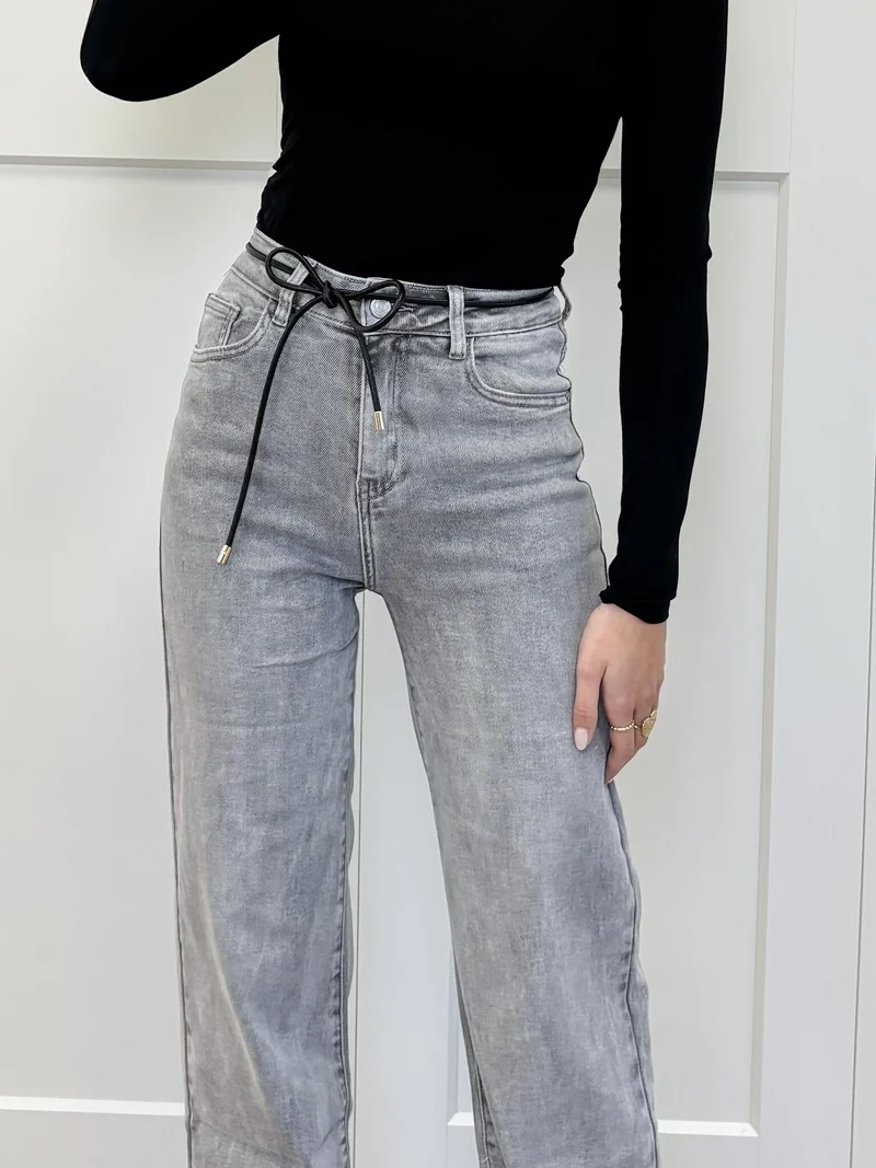 Taille knoopriem zwart