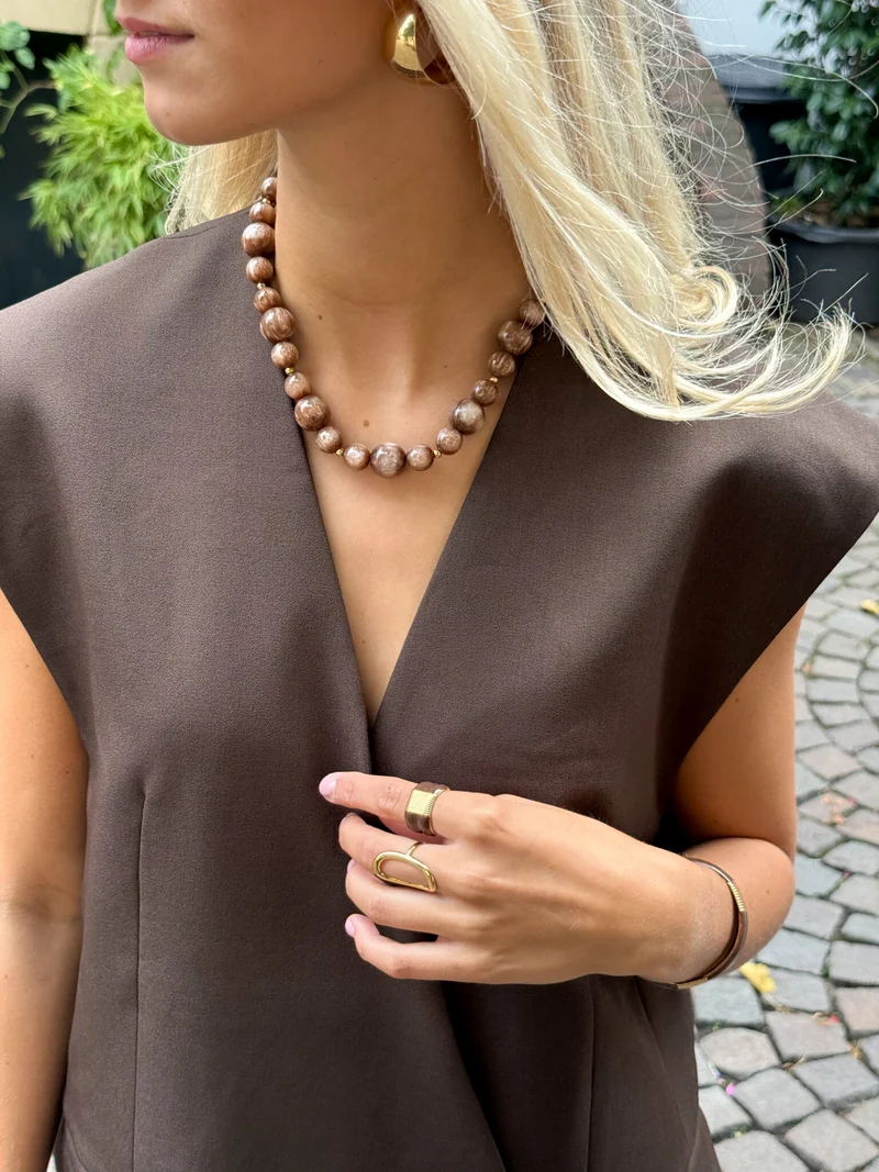 Marble glow kralenketting