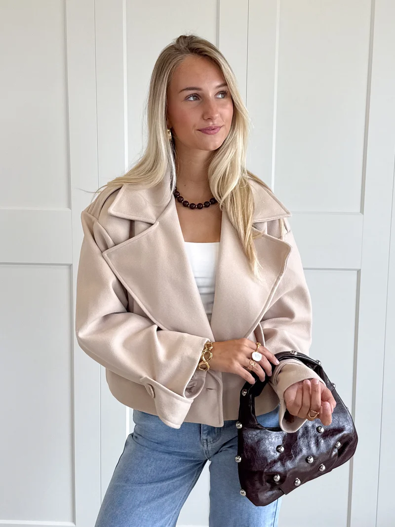 Trenchcoat jas Elena beige