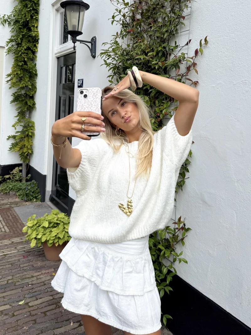 Ketting met grote hart bedel