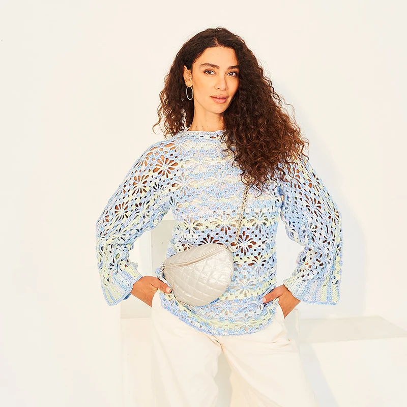 Stylecraft haakpatroon Crochet Top and Shrug in Colour Burst DK 10133 (2 designs)