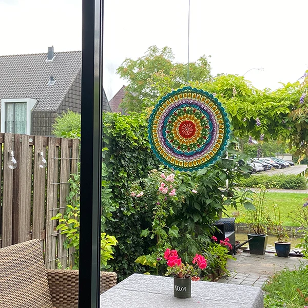 Haakpatroon Mandala Happy