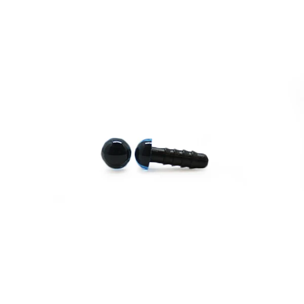 Veiligheidsogen Transparant Blauw 8mm per paar