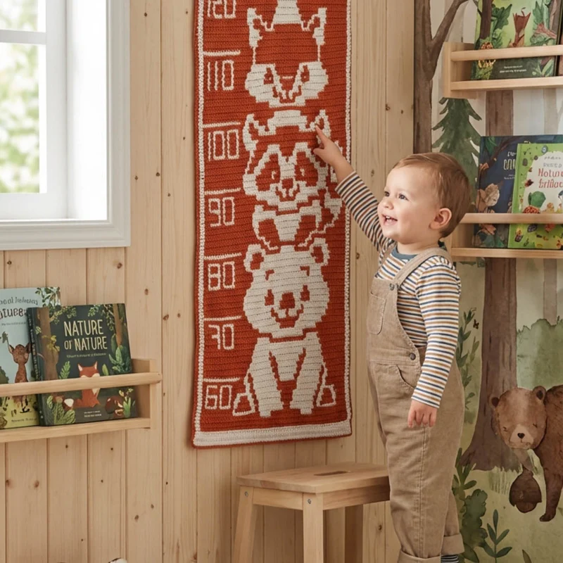 Samen groot in het bos (groeimeter) Haakpakket - YarnZoo