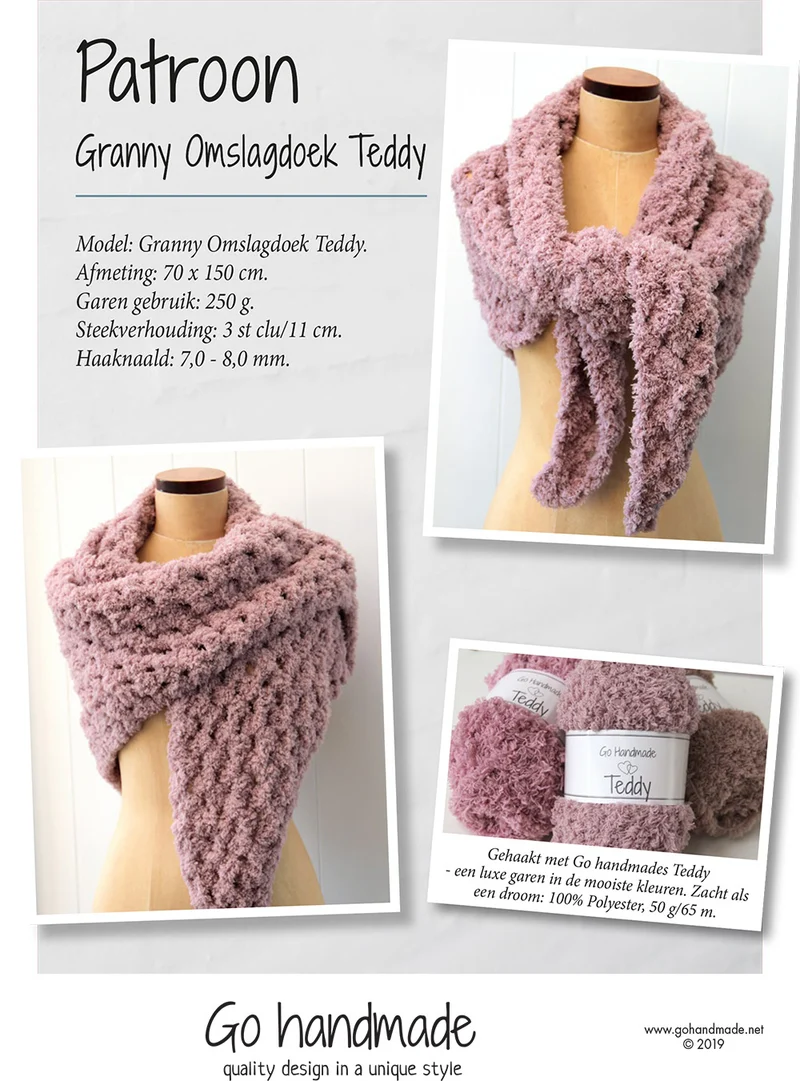 Granny Shawl Teddy Booklet (Digital)