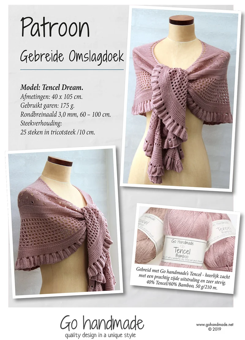 Tencel Dream Gebreide Omslagdoek (Digital)