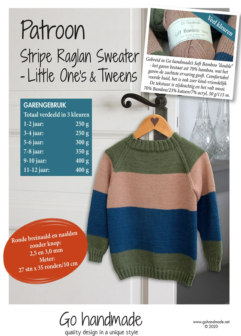 Stripe Raglan Sweater Little One's & Tweens - Boys (Digital)